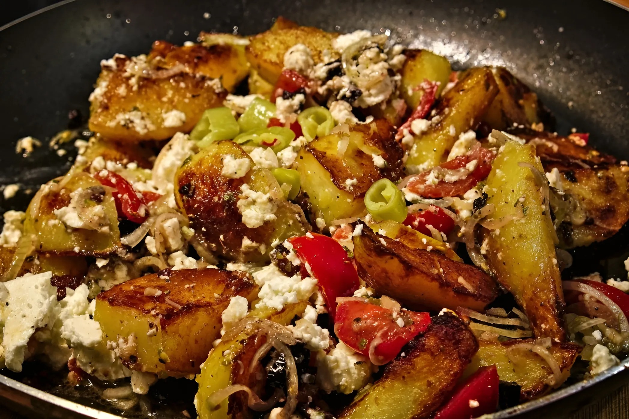 Featured image for “Mediterraner Kartoffelsalat mit Oliven und Tomaten”